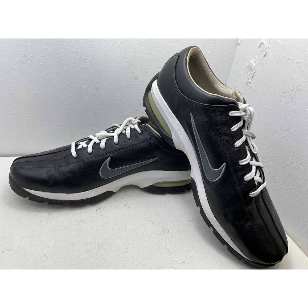 Nike Golf SP-5 Mens Sport Performance Black White Golf Shoes 10.5 307414